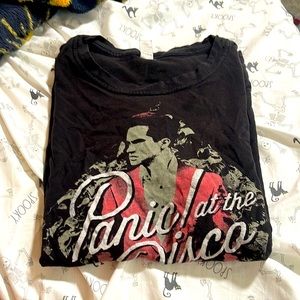 Panic at the disco shirt.